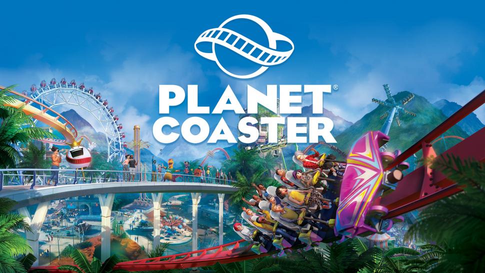 Planet Coaster keyart plus logo